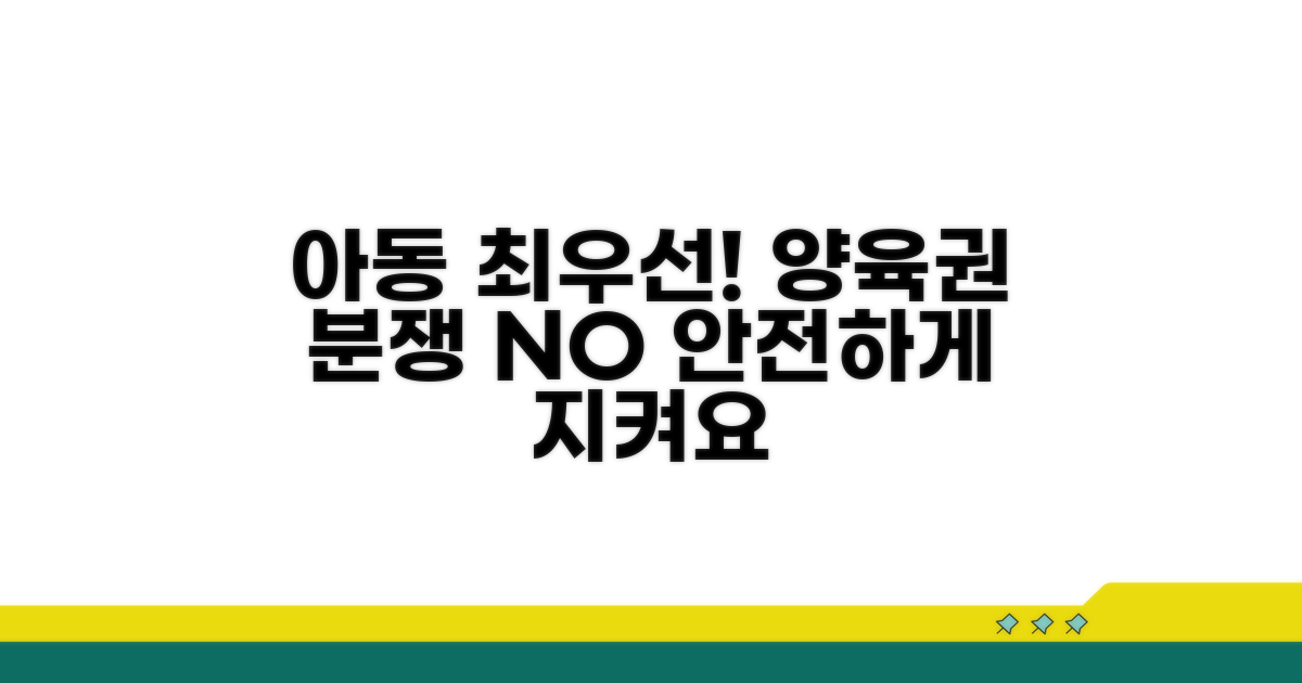 양육권 분쟁 시 아동 보호 최우선