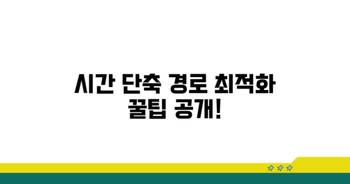 시간 단축 경로 설정 방법