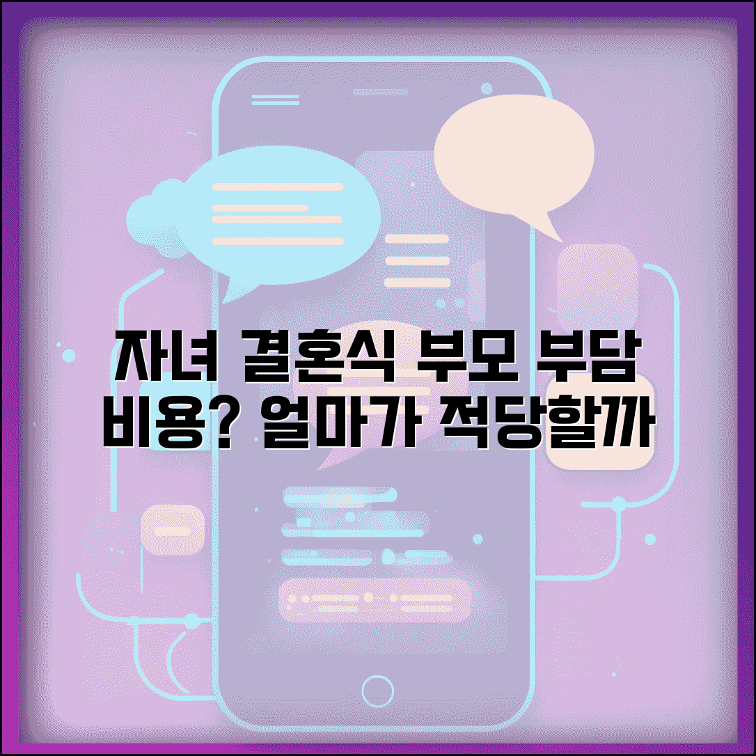 자녀 결혼식 비용 얼마나 내야 하나요 | 결혼식 비용 | 부모 부담 | 분담