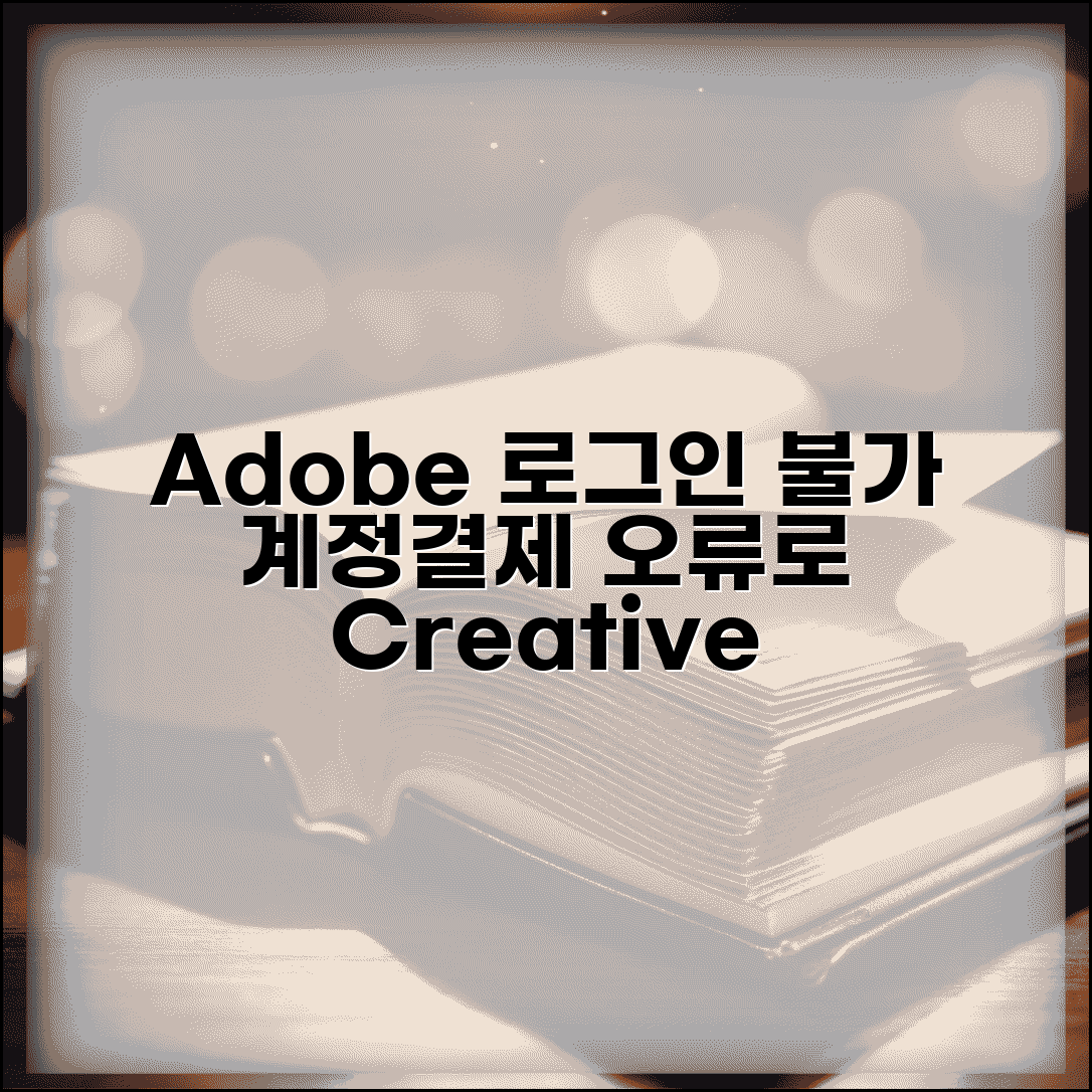 어도비 로그인 불가 구독 | Adobe Creative Cloud 계정 문제나 결제 오류로 프로그램 불가