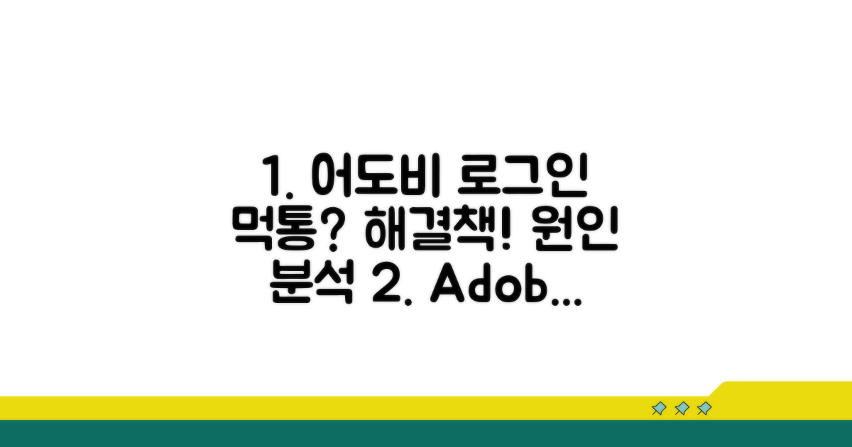 어도비 로그인 오류 원인 분석