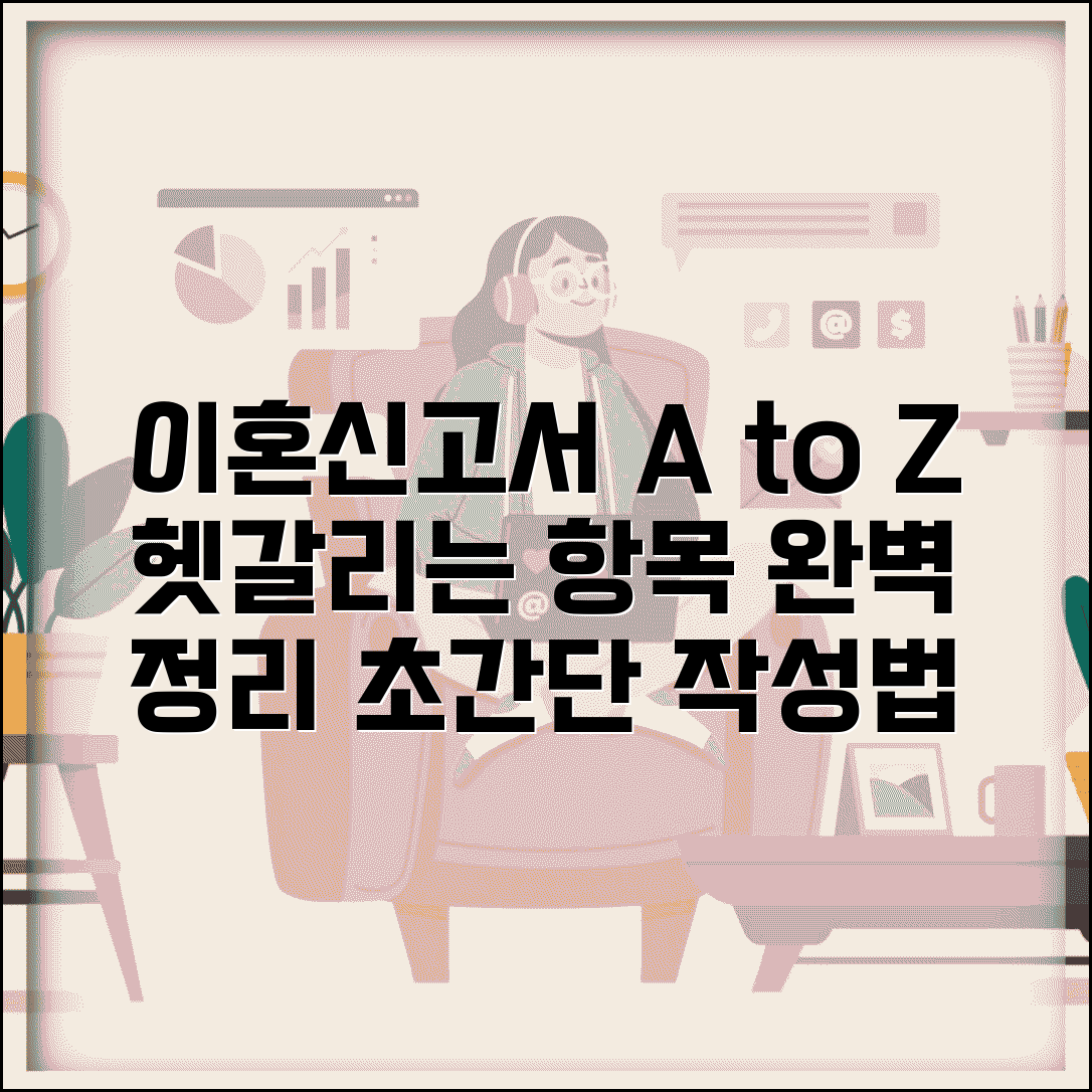 이혼신고서 작성법 한눈에 보기 | 가장 헷갈리는 항목 설명