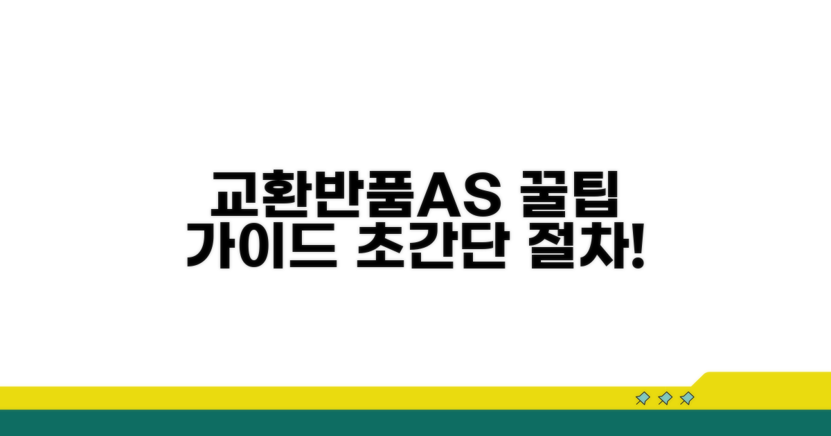 교환, 반품, AS 절차 완벽 가이드