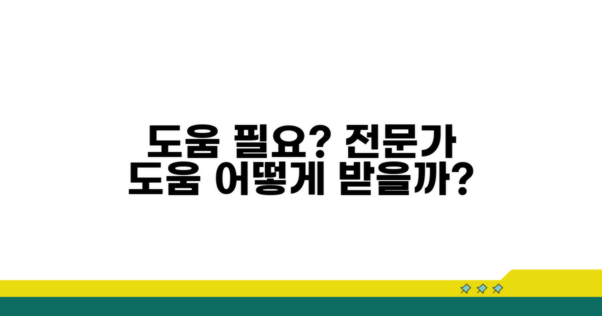 전문가 도움 필요한 경우와 절차