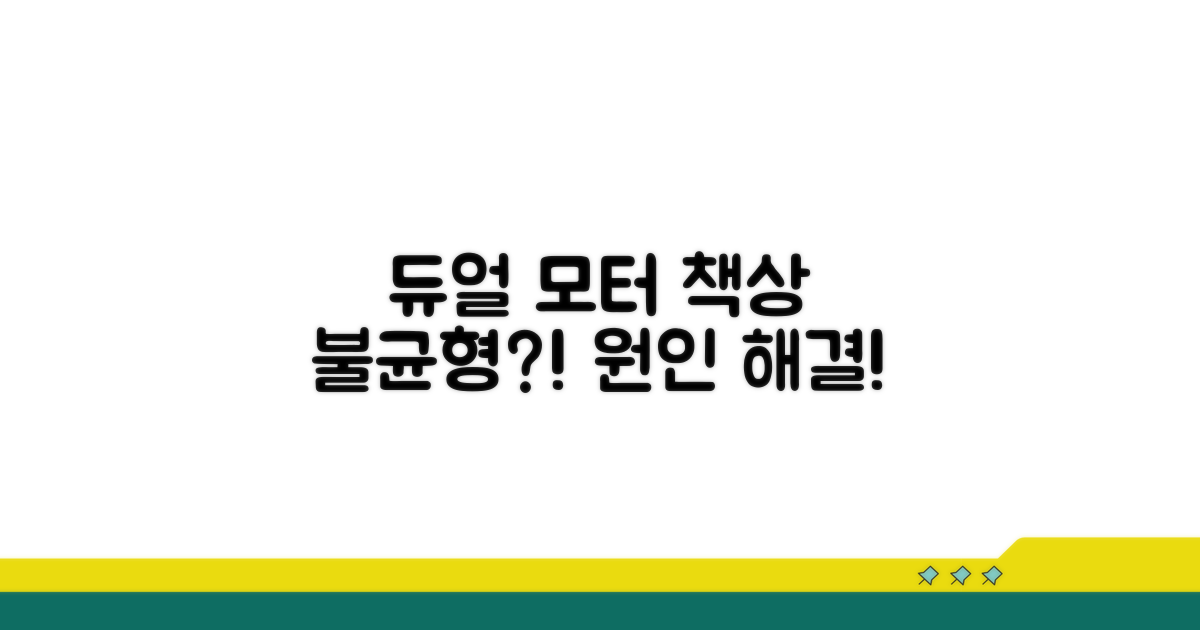듀얼 모터 책상 불균형 원인 분석
