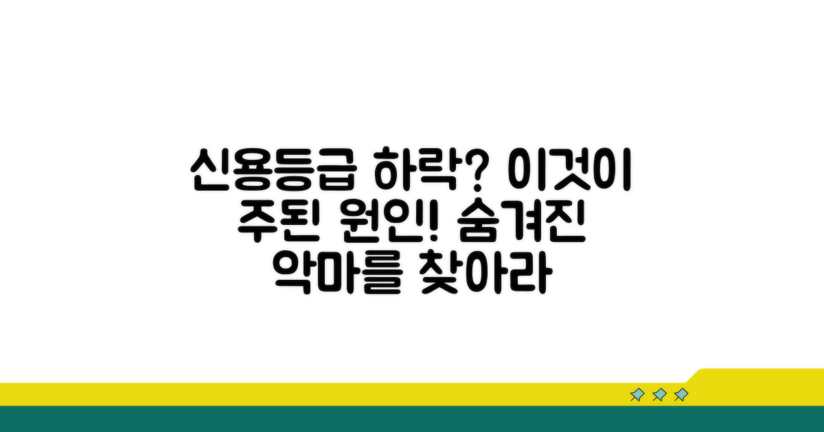 신용등급 하락, 이것이 주된 원인