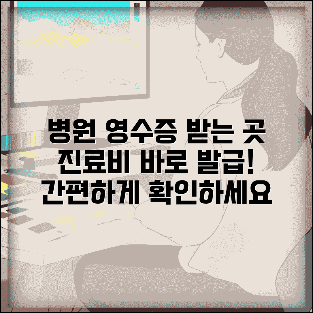 병원 진료비 영수증 받는 곳 | 진료 후 영수증 발급 창구