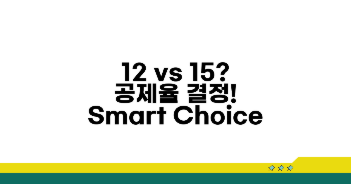 12% vs 15% 공제율, 어떻게 선택할까?