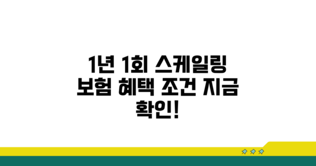 1년 1회 스케일링 보험 조건 알아보기