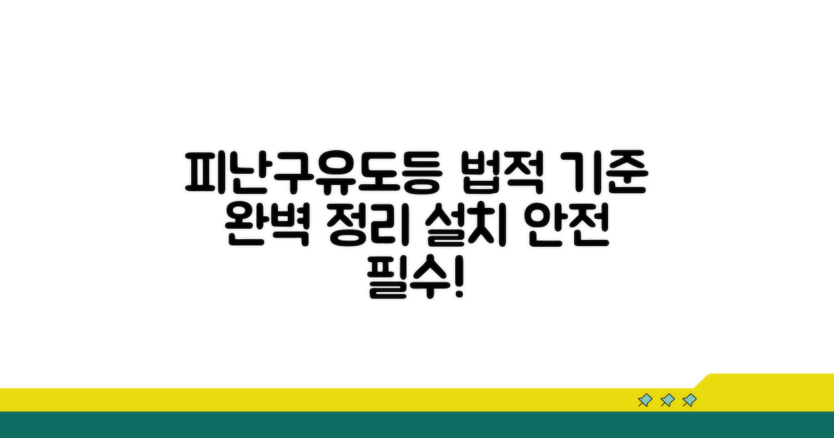 피난구유도등 법적 설치 기준