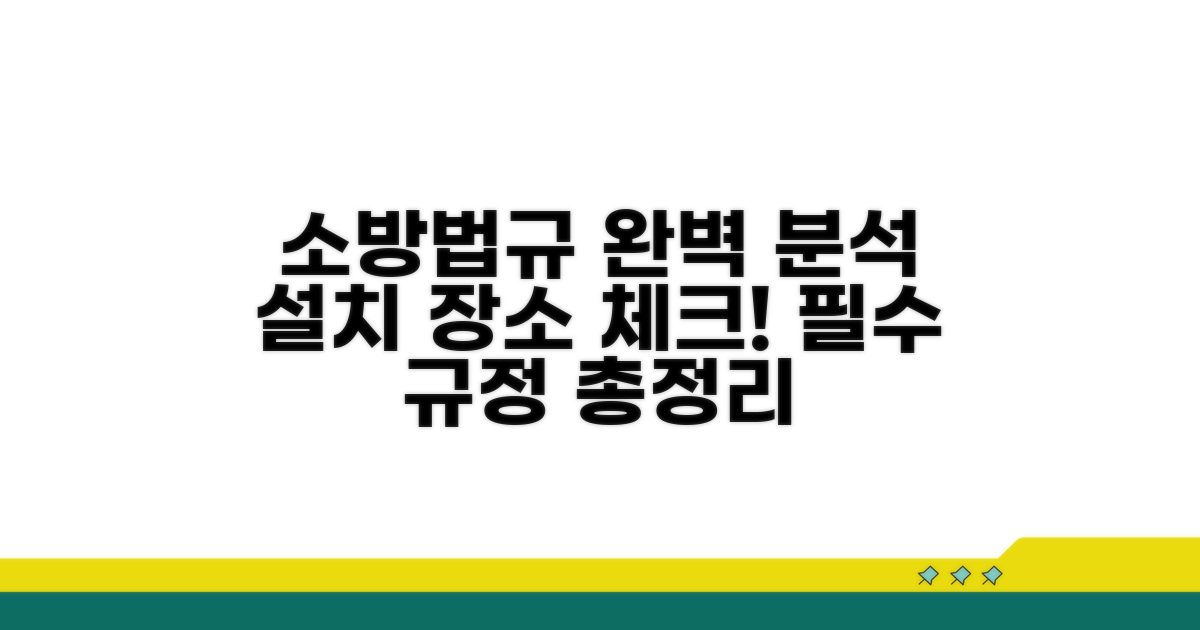 설치 장소와 소방법규 완벽 분석