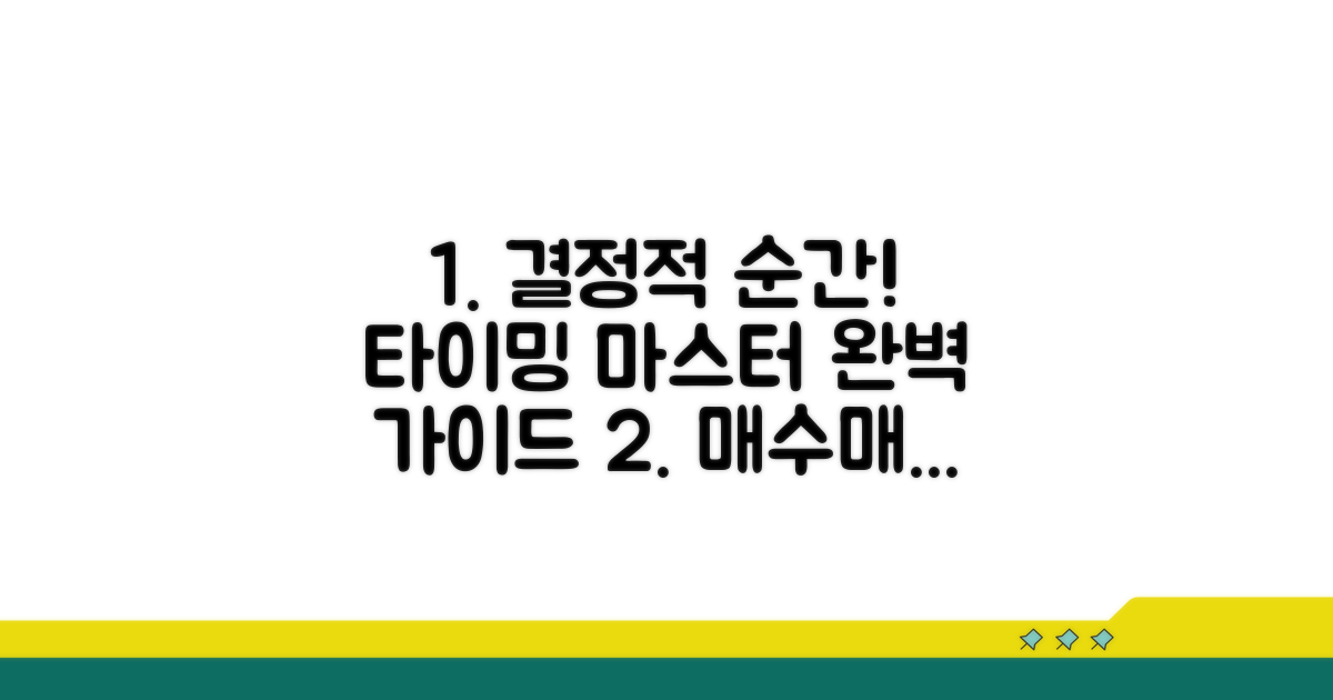 적정 시점 판단 기준 완벽 정리