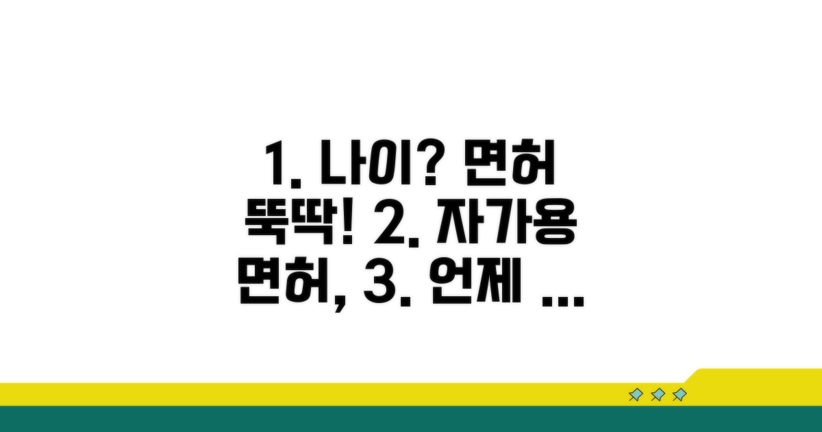 오토 면허 취득 가능 연령 분석