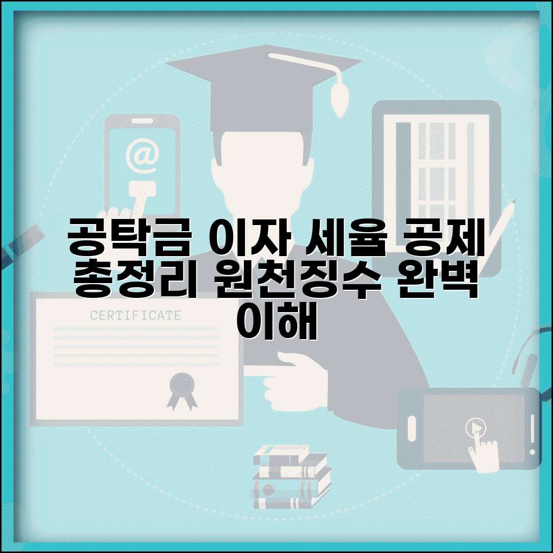 공탁금 이자 원천징수 세율 | 이자소득세 계산 및 공제 방법 총정리