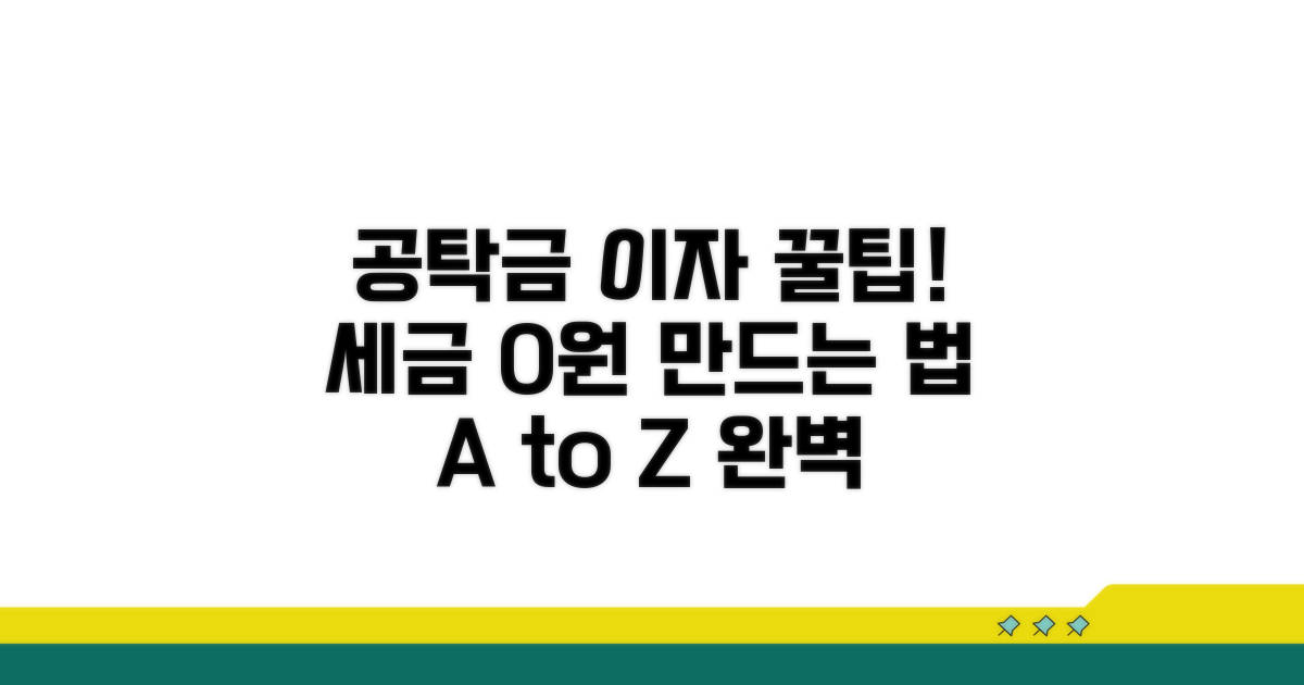 공탁금 이자 소득 공제 방법 A to Z