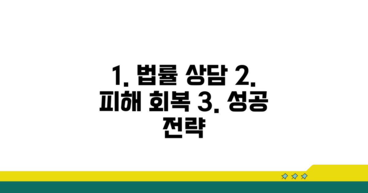 법률 상담과 피해 회복 전략