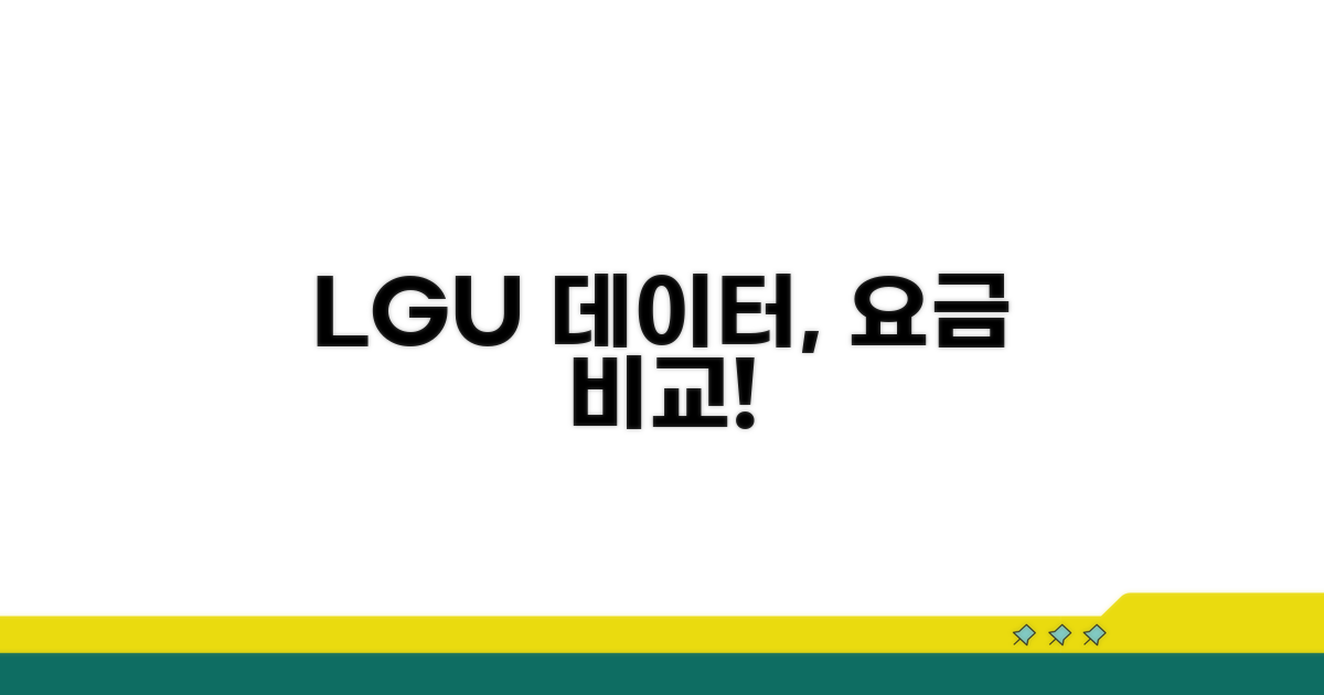 LGU+ 데이터 충전 요금 비교