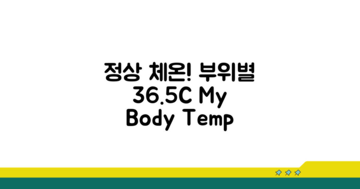 36.5도 기준, 부위별 정상 체온