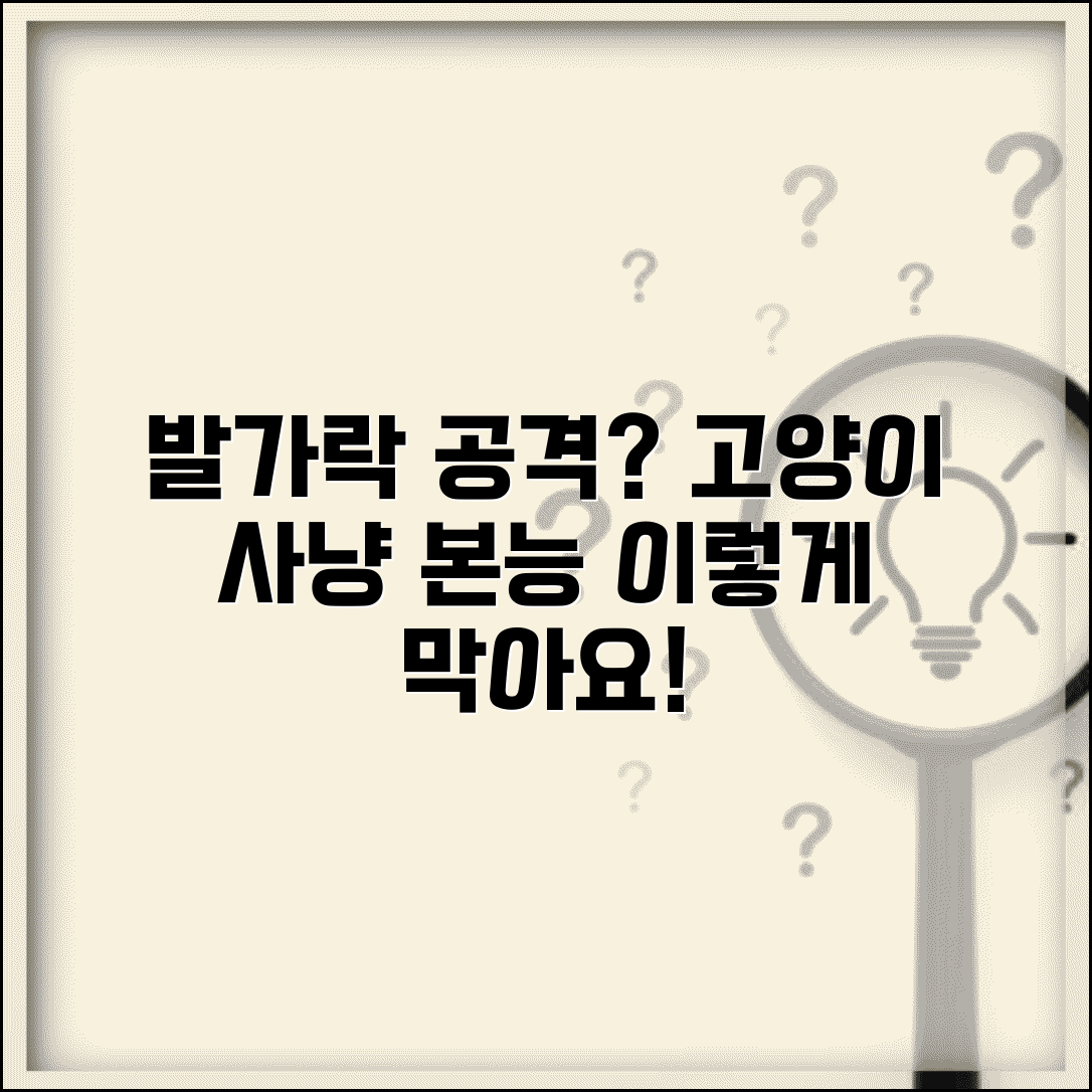 고양이가 사람 발가락 공격하는 이유 | 사냥놀이 행동 이해 및 대처법 총정리