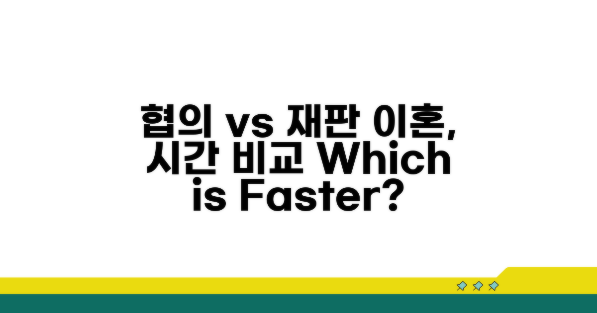 협의이혼 vs 재판이혼, 시간 비교