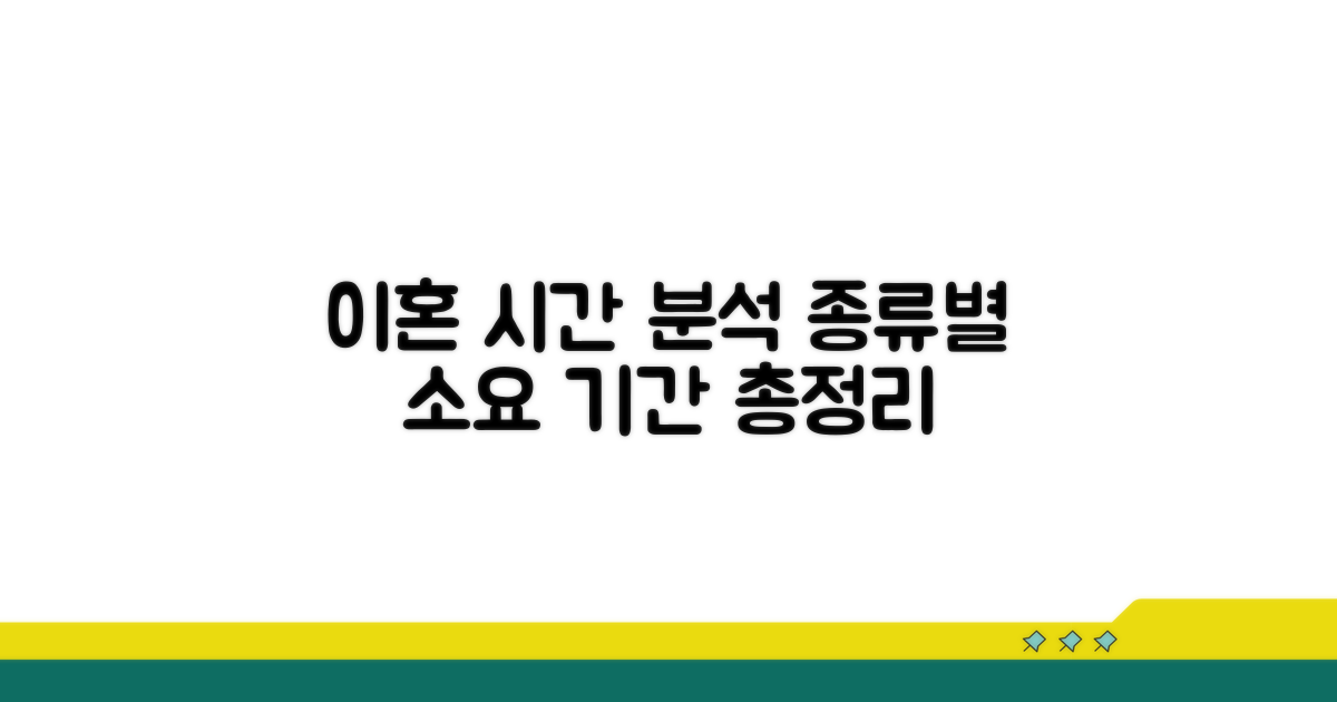 이혼 절차별 소요 시간 완전 분석