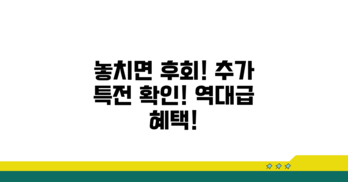 놓치면 후회! 추가 특전 확인