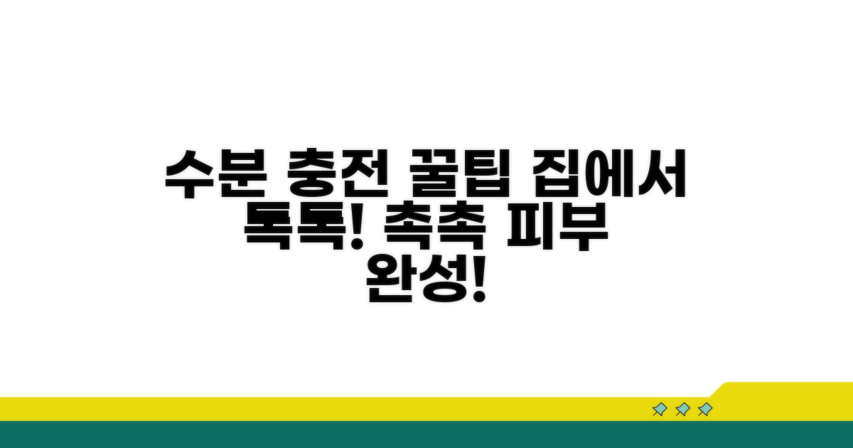 집에서 쉽게 따라 하는 수분 충전