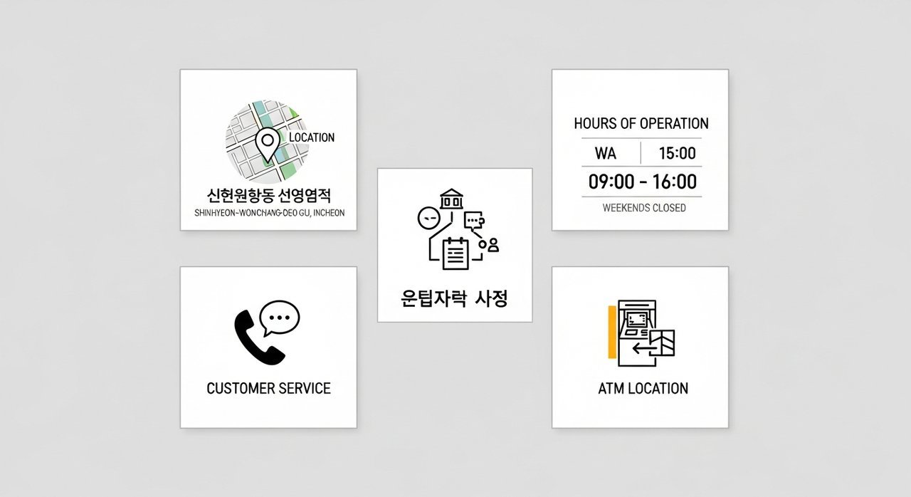 인천시 서구 신현원창동 국민은행 위치, 영업시간, 고객센터, ATM 총정리 5가지 핵심 정