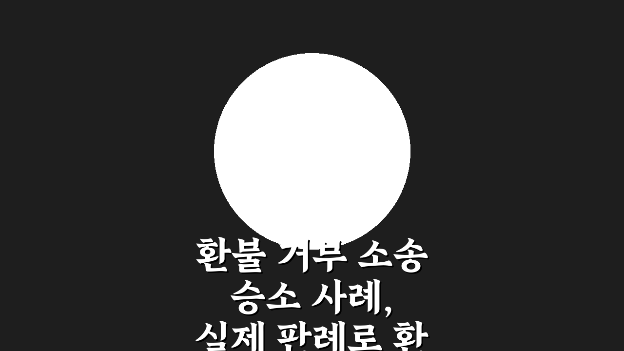 환불 거부 소송 승소 사례, 실제 판례로 환불 받은 경우 3가지