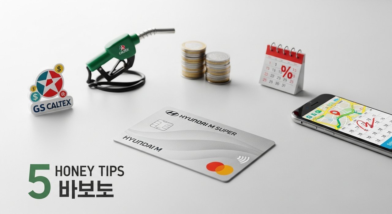 GS주유 할인 카드 현대 M SUPER | 엠수퍼 GS칼텍스 할인 꿀팁 5가지