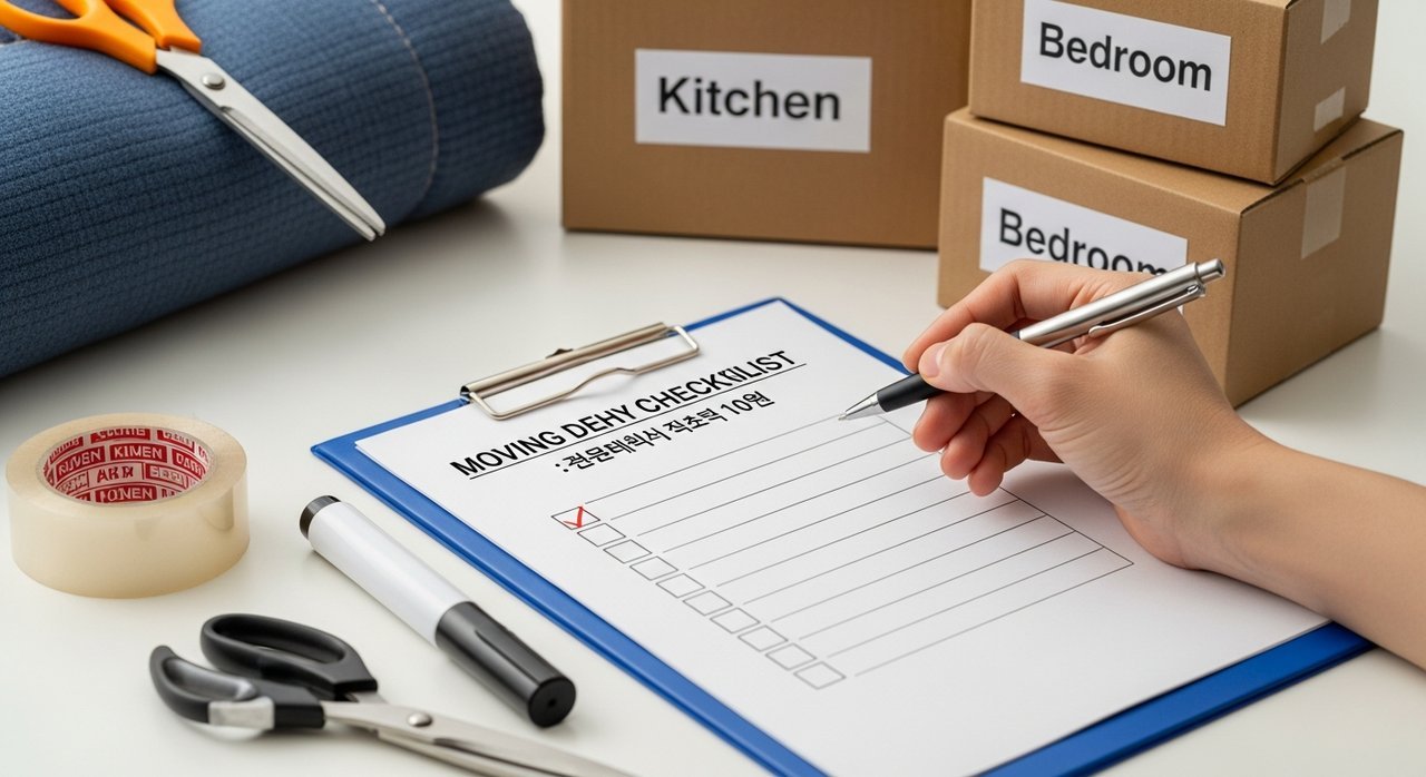 이사 당일 체크리스트 확인 사항: 꼼꼼 점검 항목 10가지