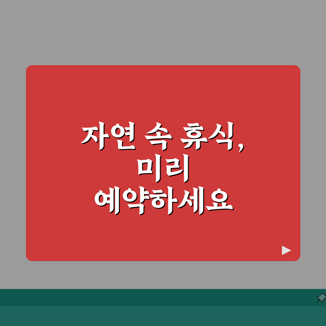 자연휴양림 예약 매크로 없이 성공하는 방법 | 수동 예약 성공 노하우 공유해요