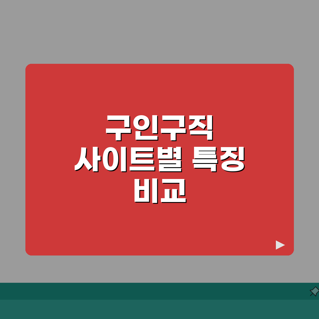 구인구직사이트 비교 | 채용정보 사이트별 특징분석, 어떤 곳이 나에게 맞을까? 꿀팁 공유!