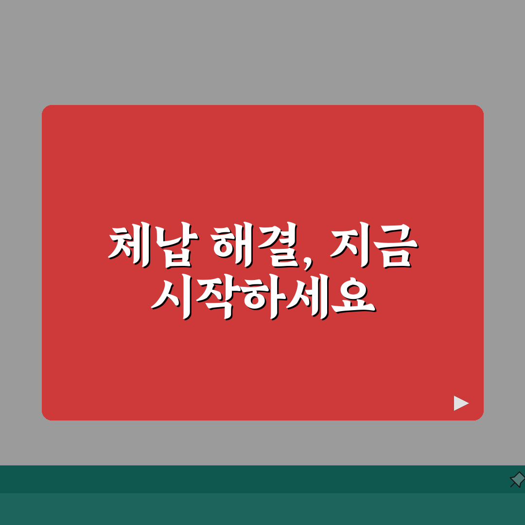 국세 체납 해결방법 총정리 | 분할납부부터 결손처분까지 옵션 분석 꿀팁 공유해요!