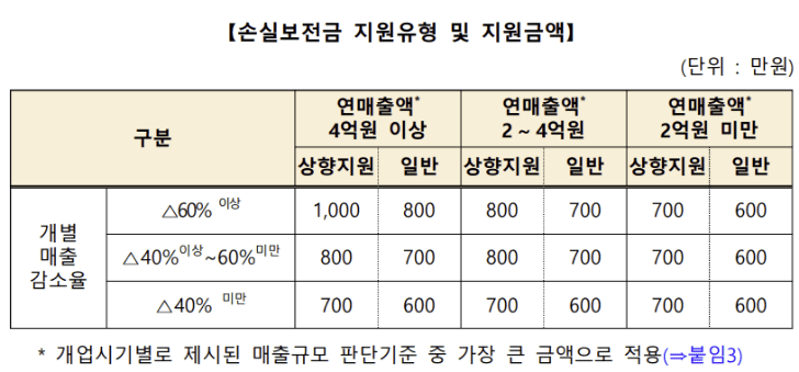 소상공인 지원금 신청 현황 안내